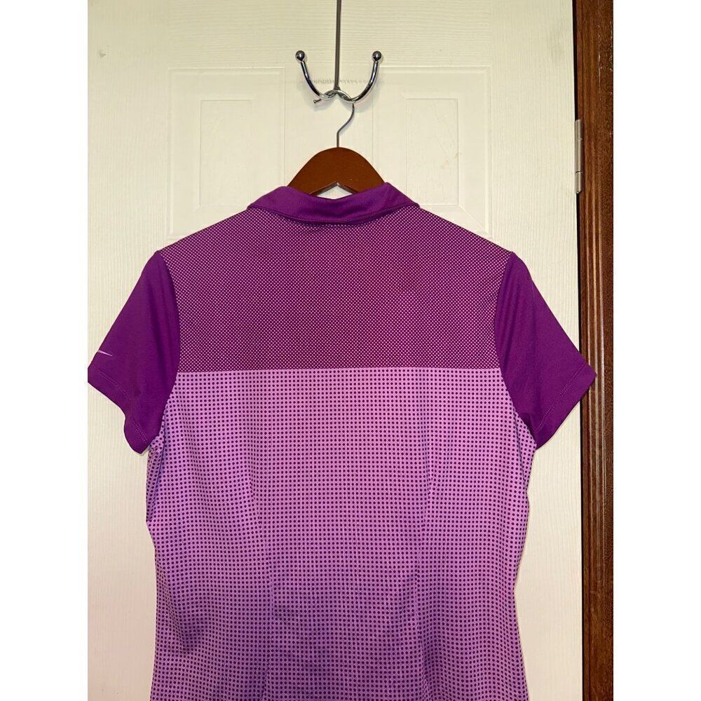 Nike Golf‎ Tour Performance Dri-Fit Purple Polo Top Size Large - Picture 7 of 12